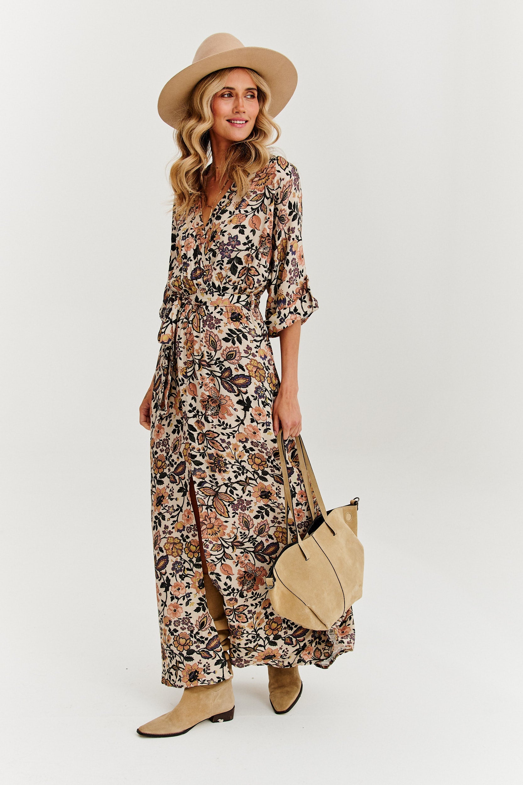 Gypsy Dream long dress with binding –