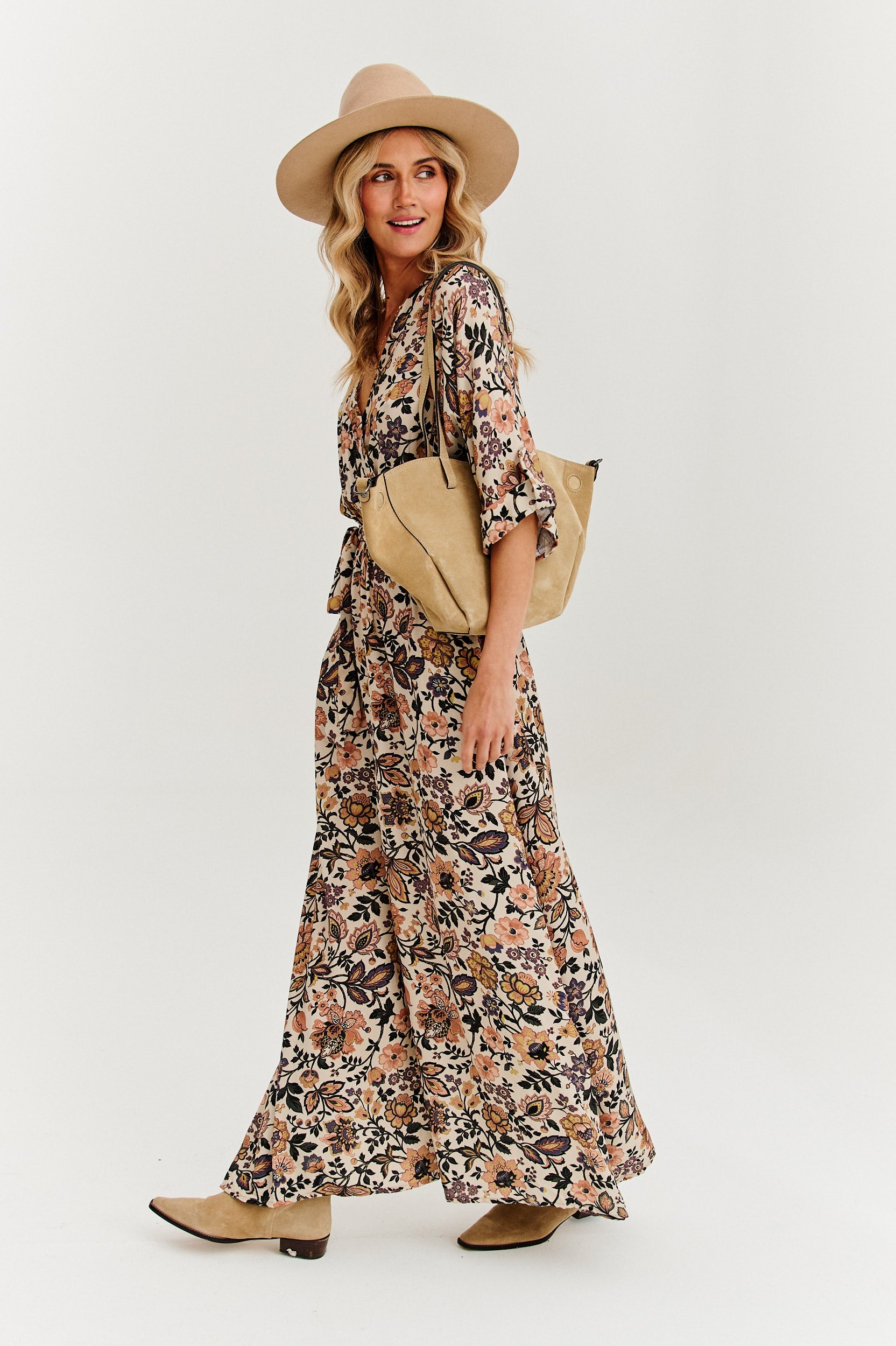 Gypsy Dream long dress with binding –