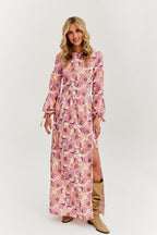 Rochie maxi cu mâneci crăpate Dreamfield