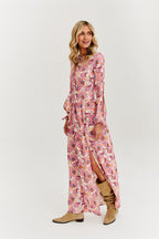 Rochie maxi cu mâneci crăpate Dreamfield