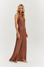 Rochie lungă Cinnamon Wave
