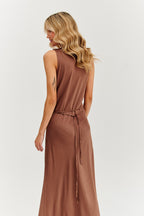 Rochie lungă Cinnamon Wave