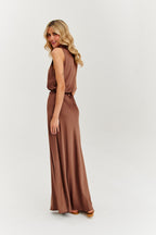 Rochie lungă Cinnamon Wave