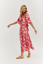 Rochie midi dublă față Fleurette