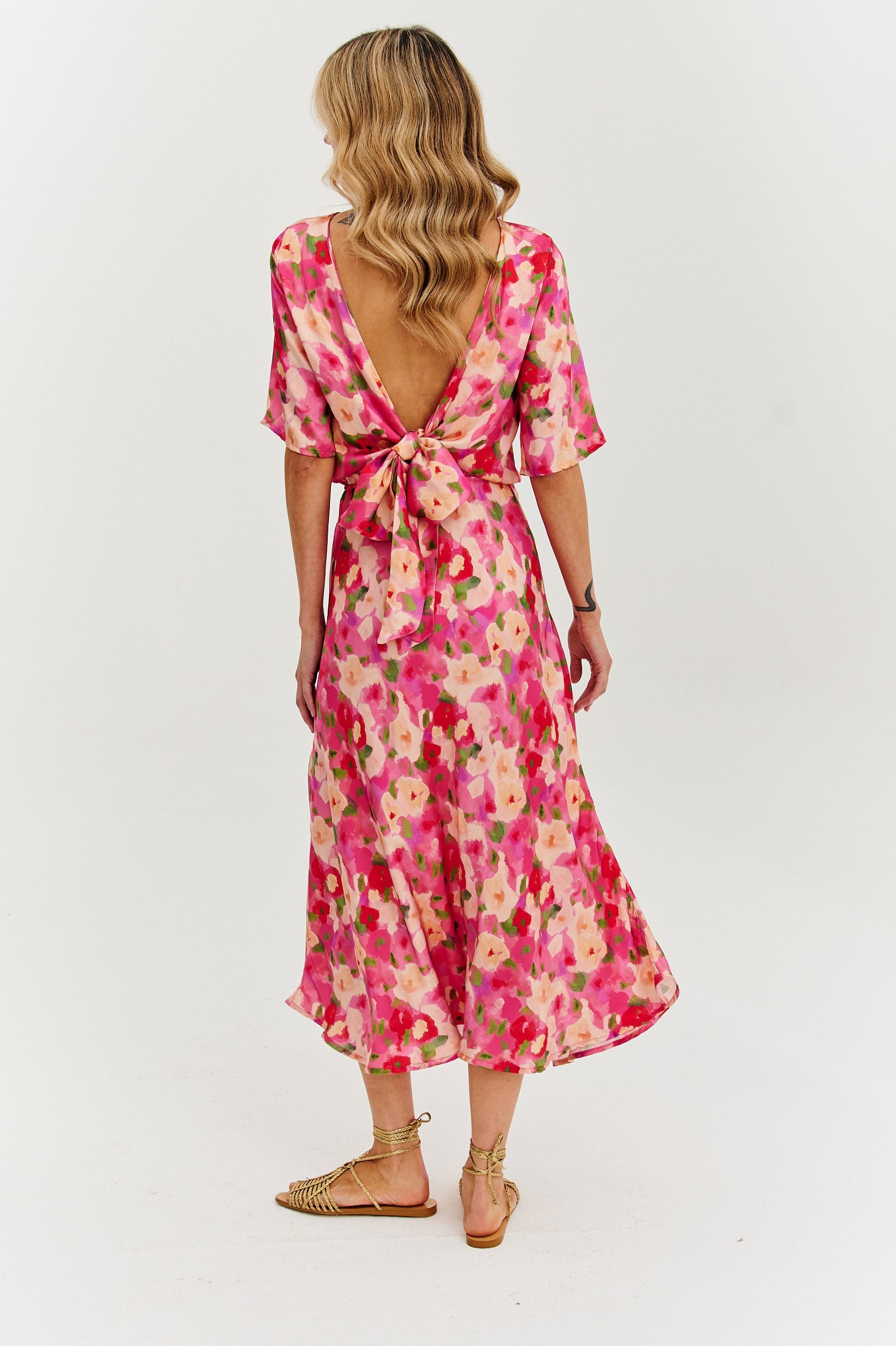 Rochie midi dublă față Fleurette