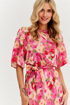 Rochie midi dublă față Fleurette