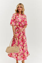 Rochie midi dublă față Fleurette
