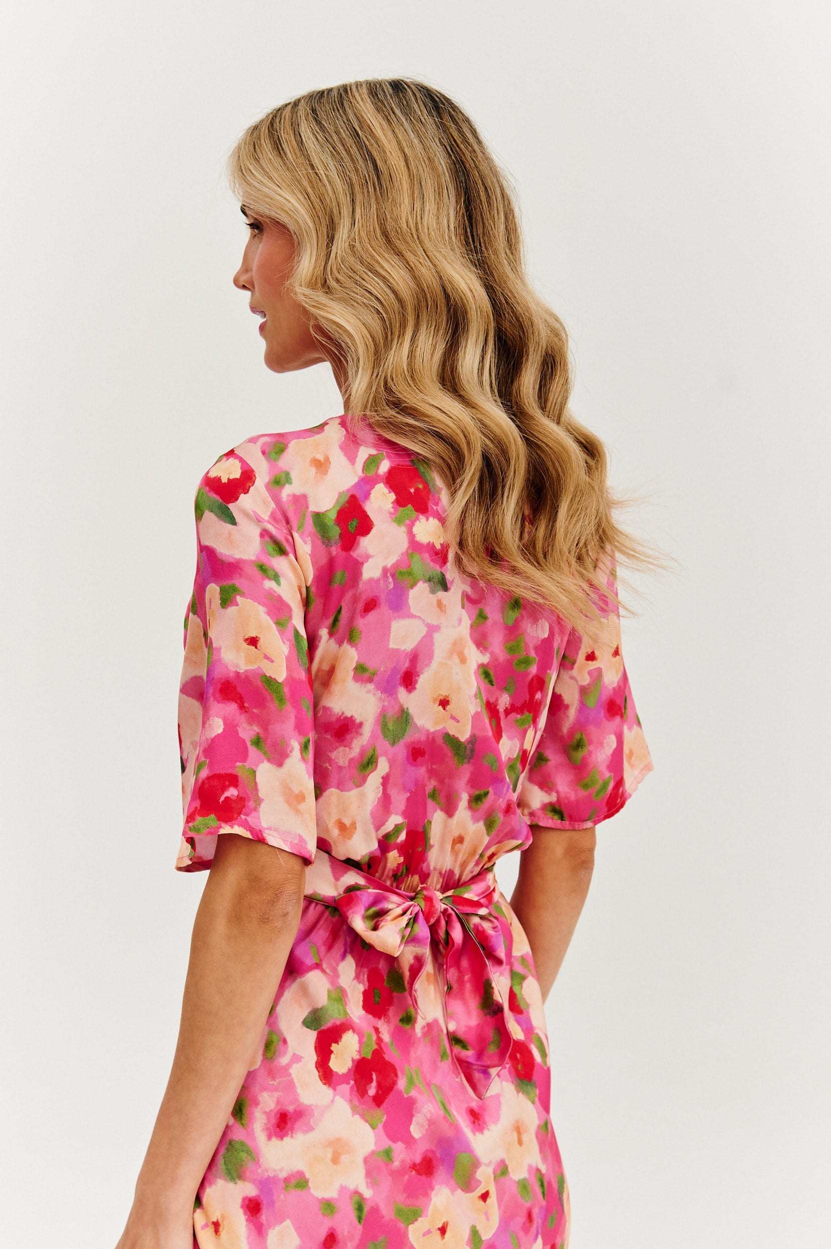 Rochie midi dublă față Fleurette