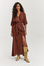 Rochie lungă Earth Dancer cu legare