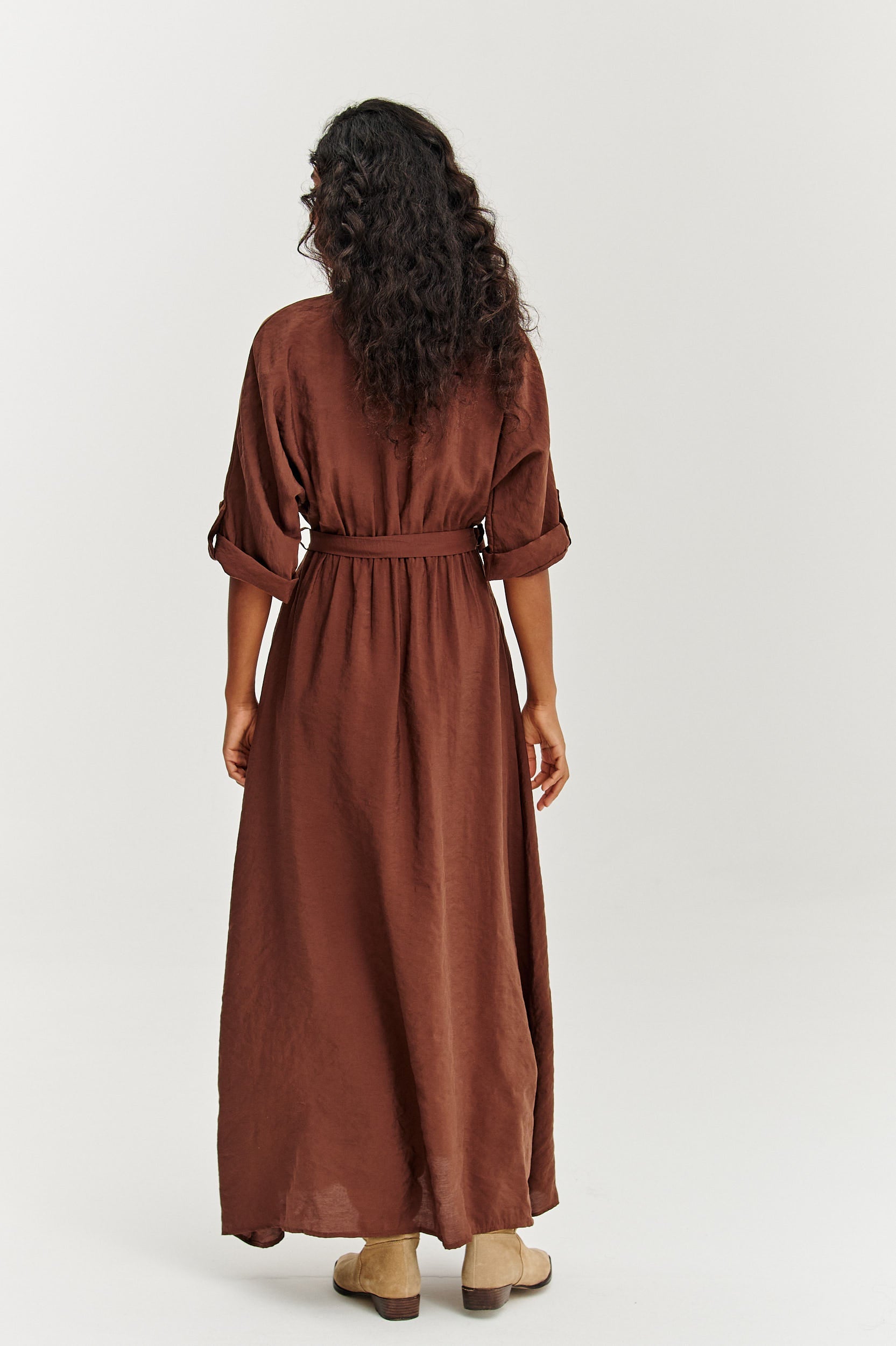 Rochie lungă Earth Dancer cu legare