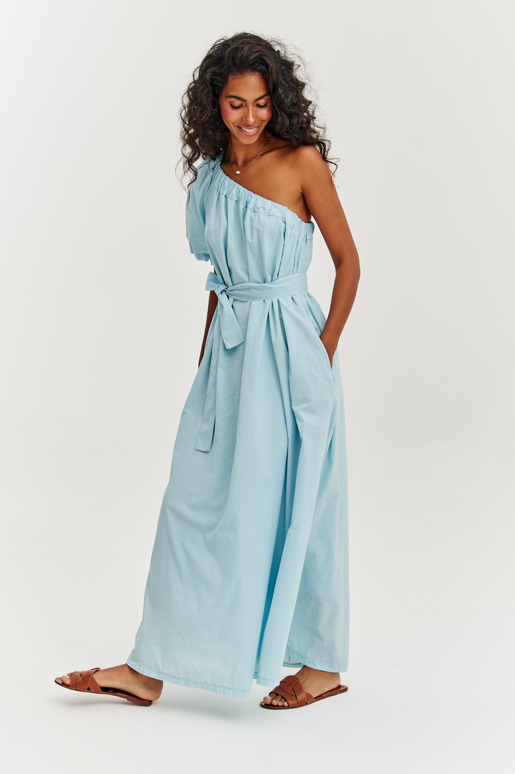 Seabreeze one-shoulder dress