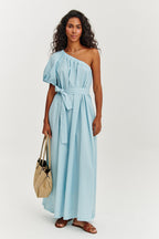 Seabreeze one-shoulder dress