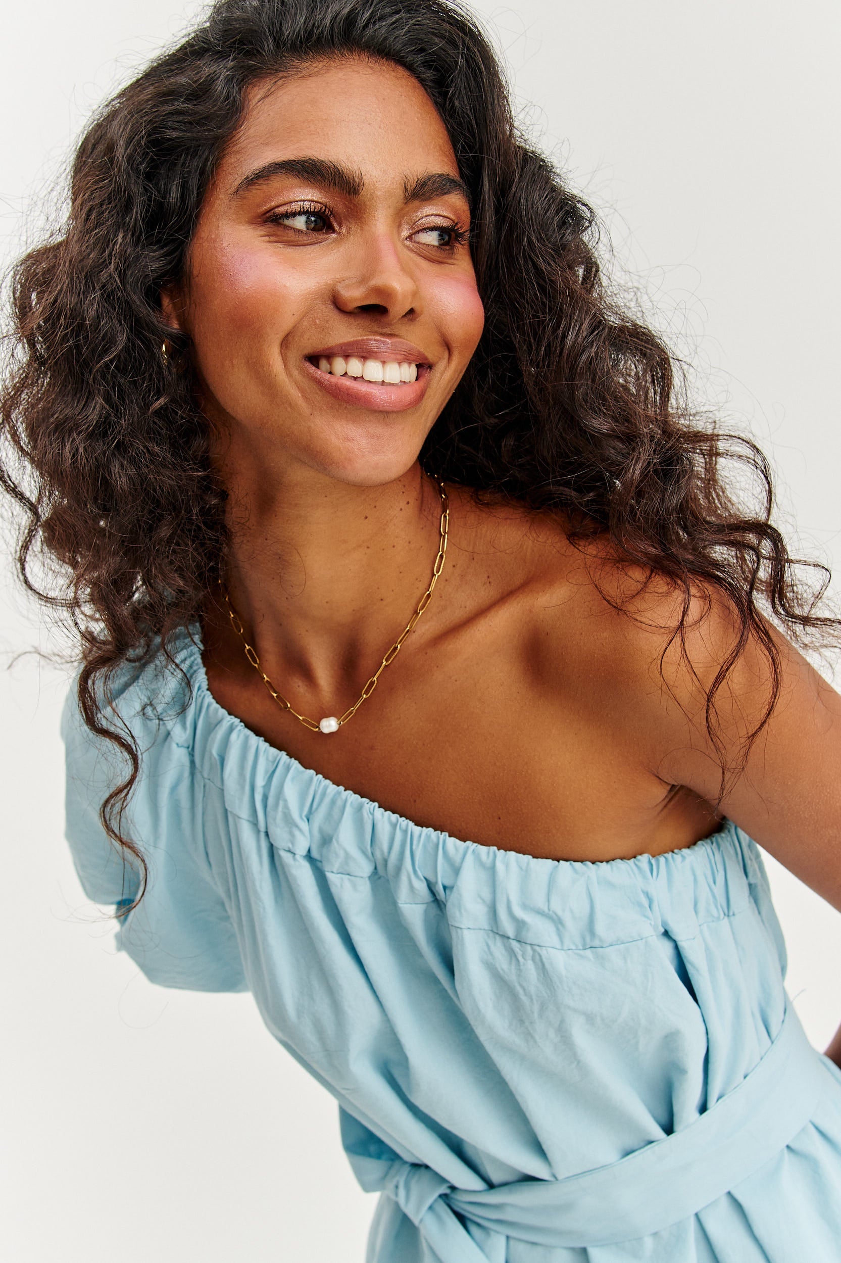 Seabreeze one-shoulder dress