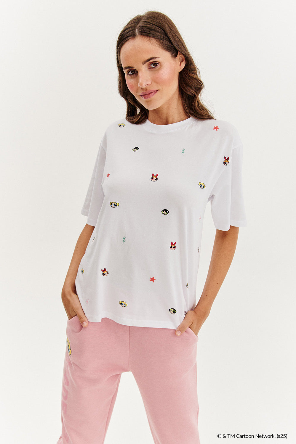 Powerpuff-pigerne stor t-shirt