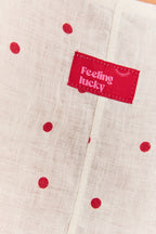 Berry Drop linen vest