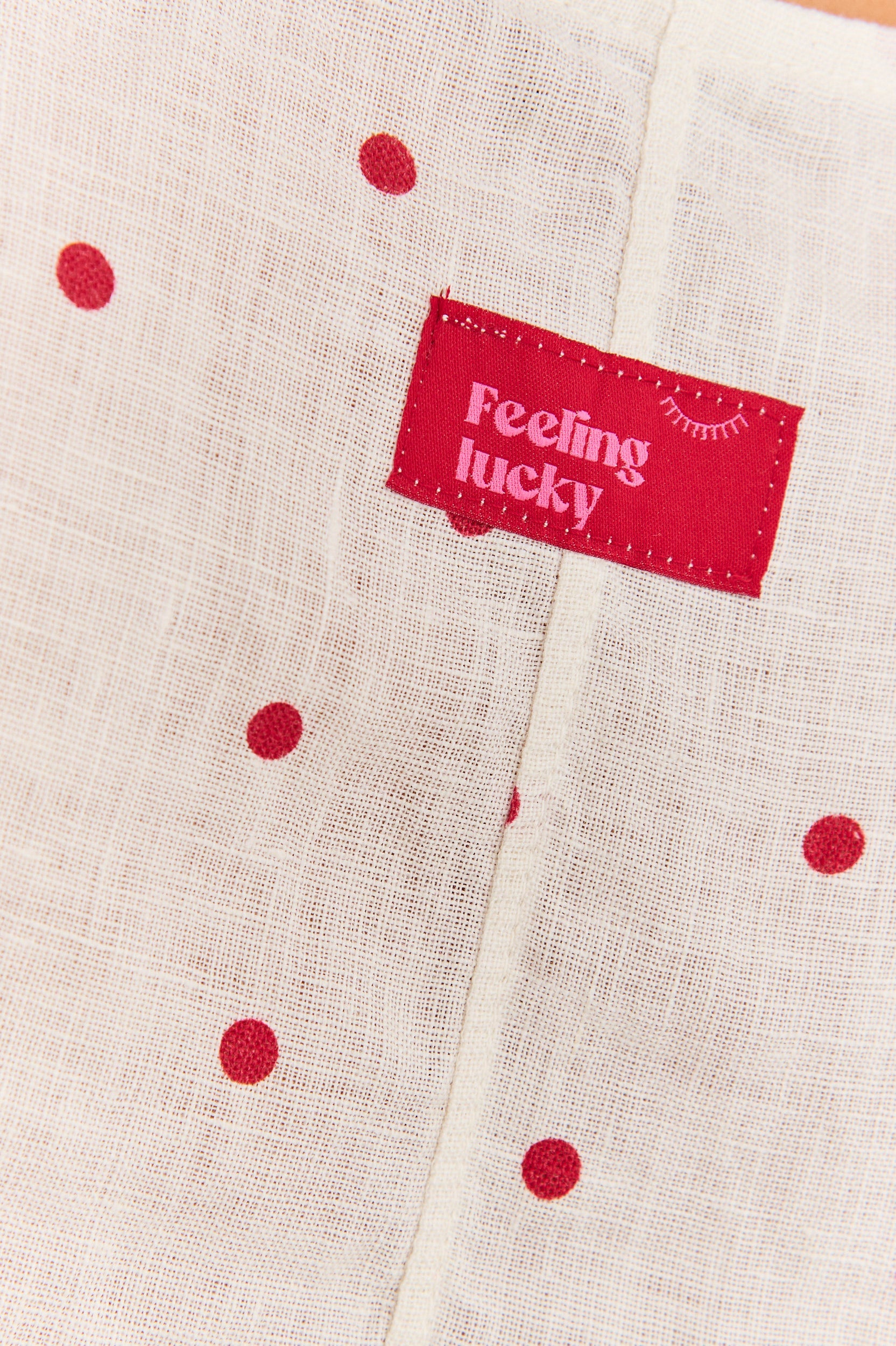 Berry Drop linen vest