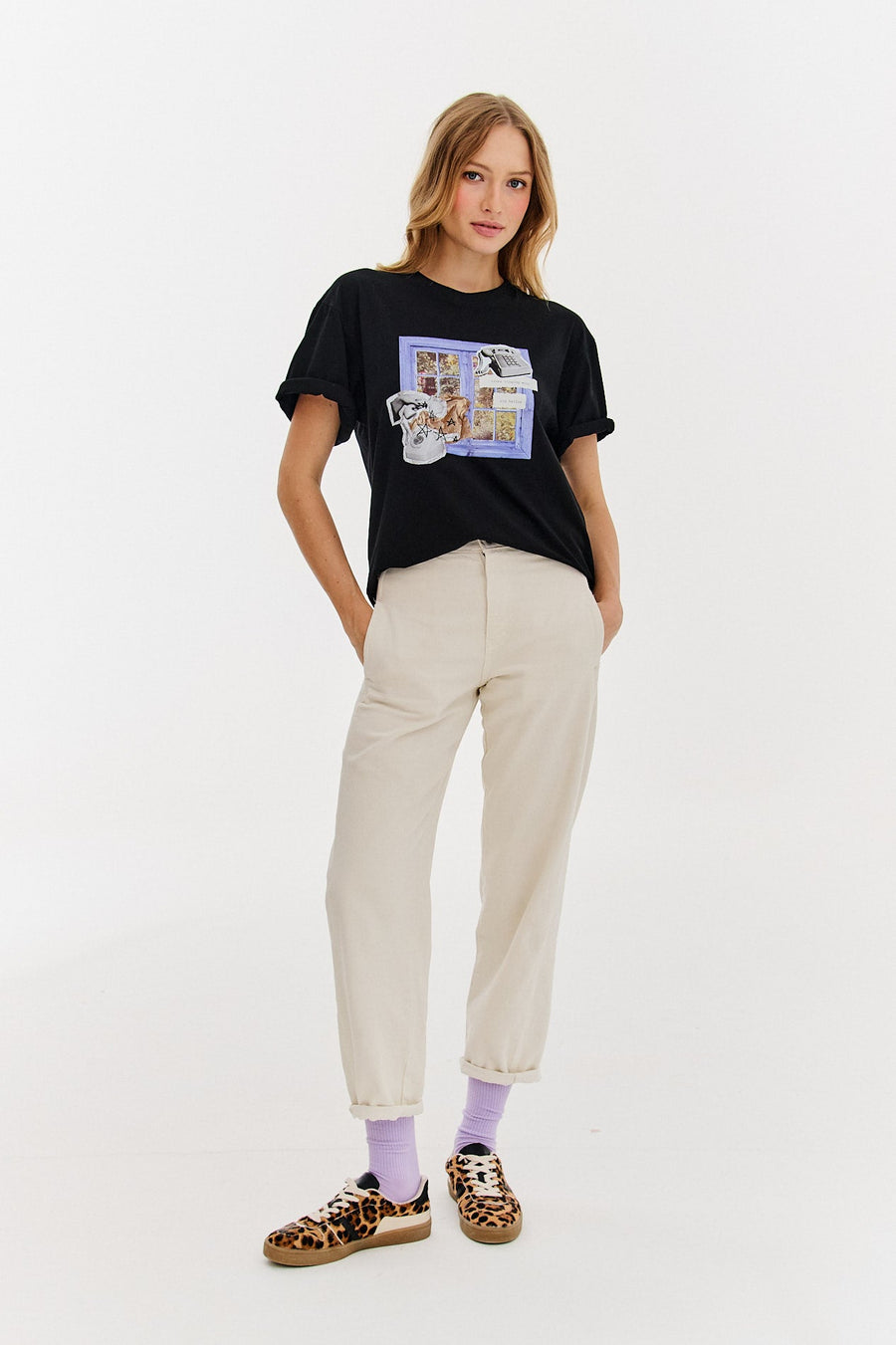 Vieux t-shirt Hello