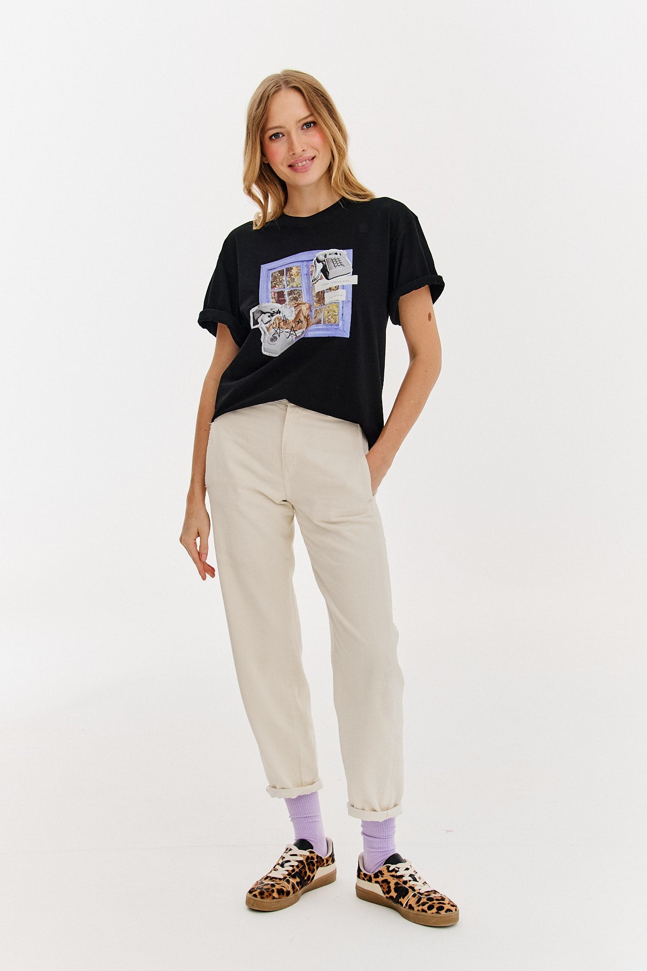 Vieux t-shirt Hello