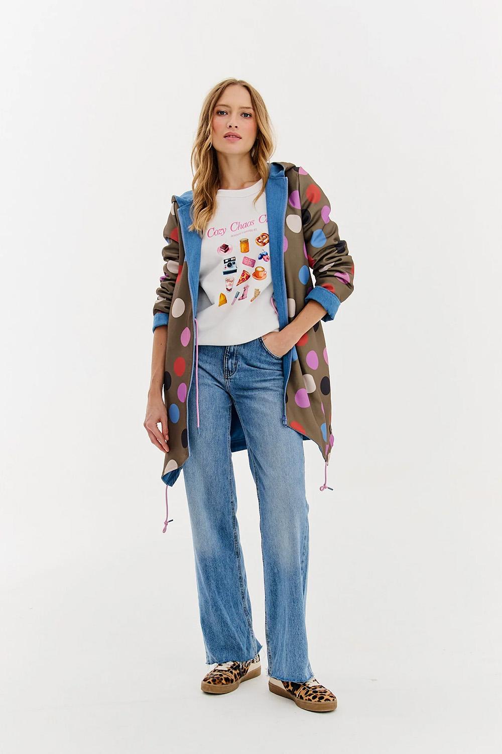 Moon Dots reversible parka