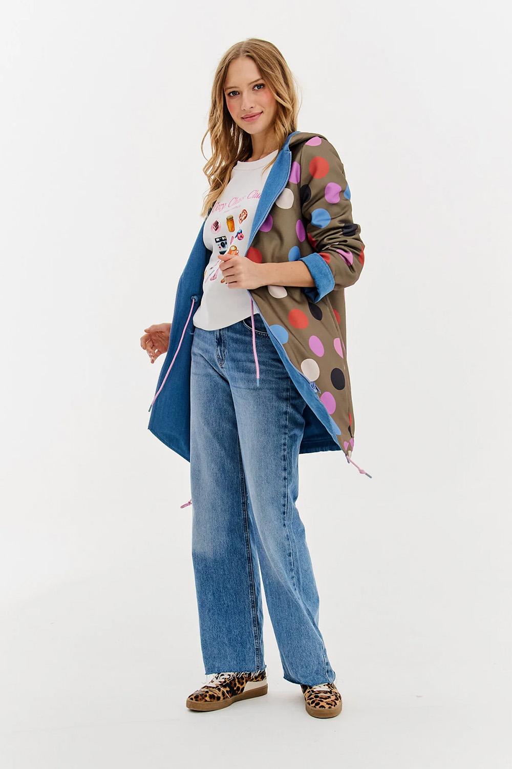 Moon Dots reversible parka