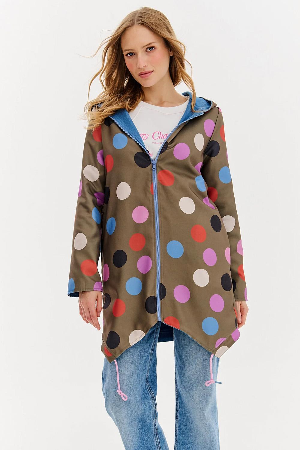 Moon Dots reversible parka