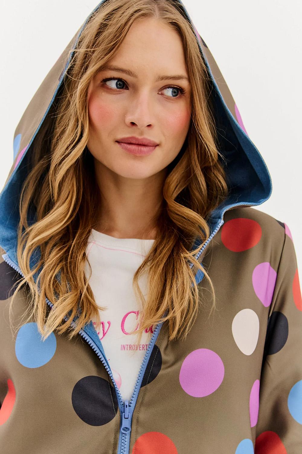 Moon Dots reversible parka