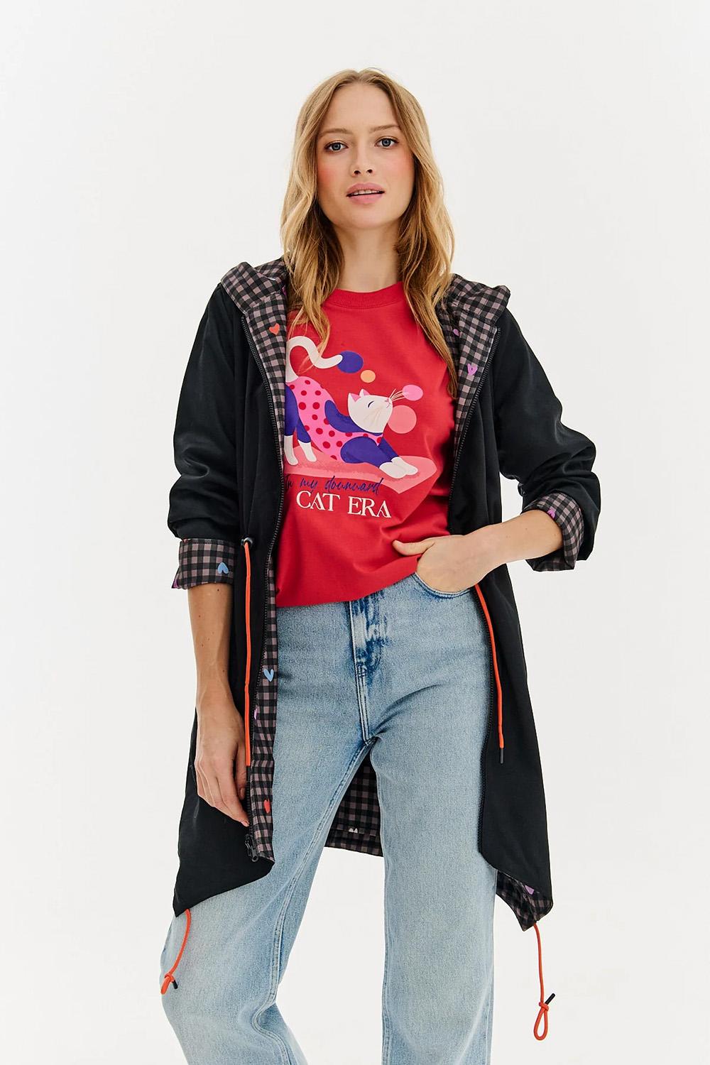 Pixel Love reversible parka