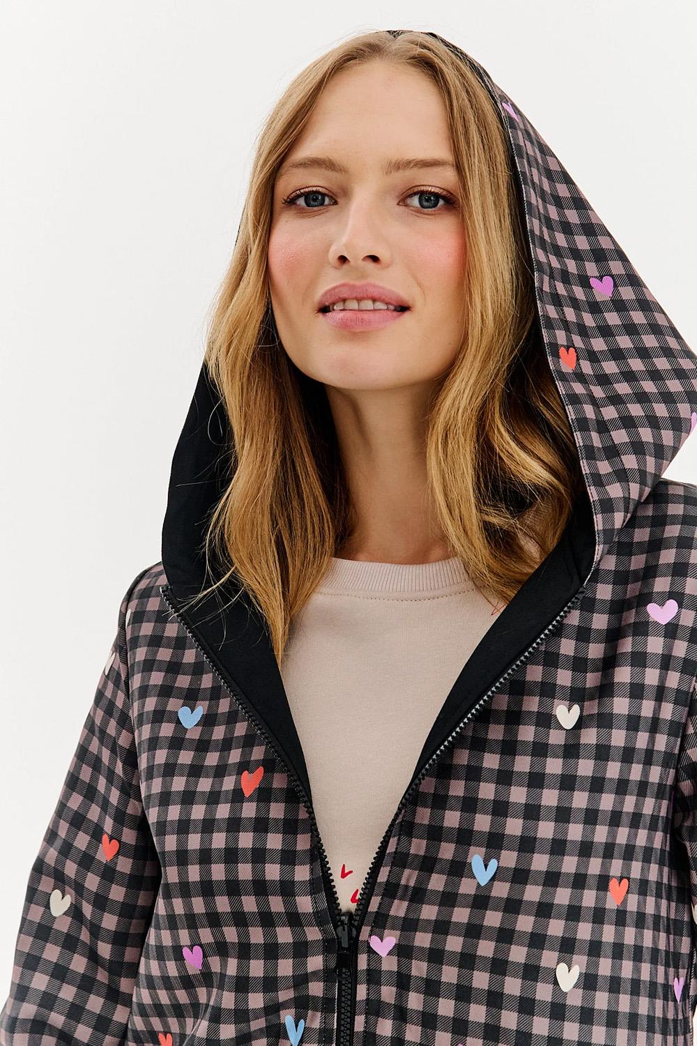 Pixel Love reversible parka