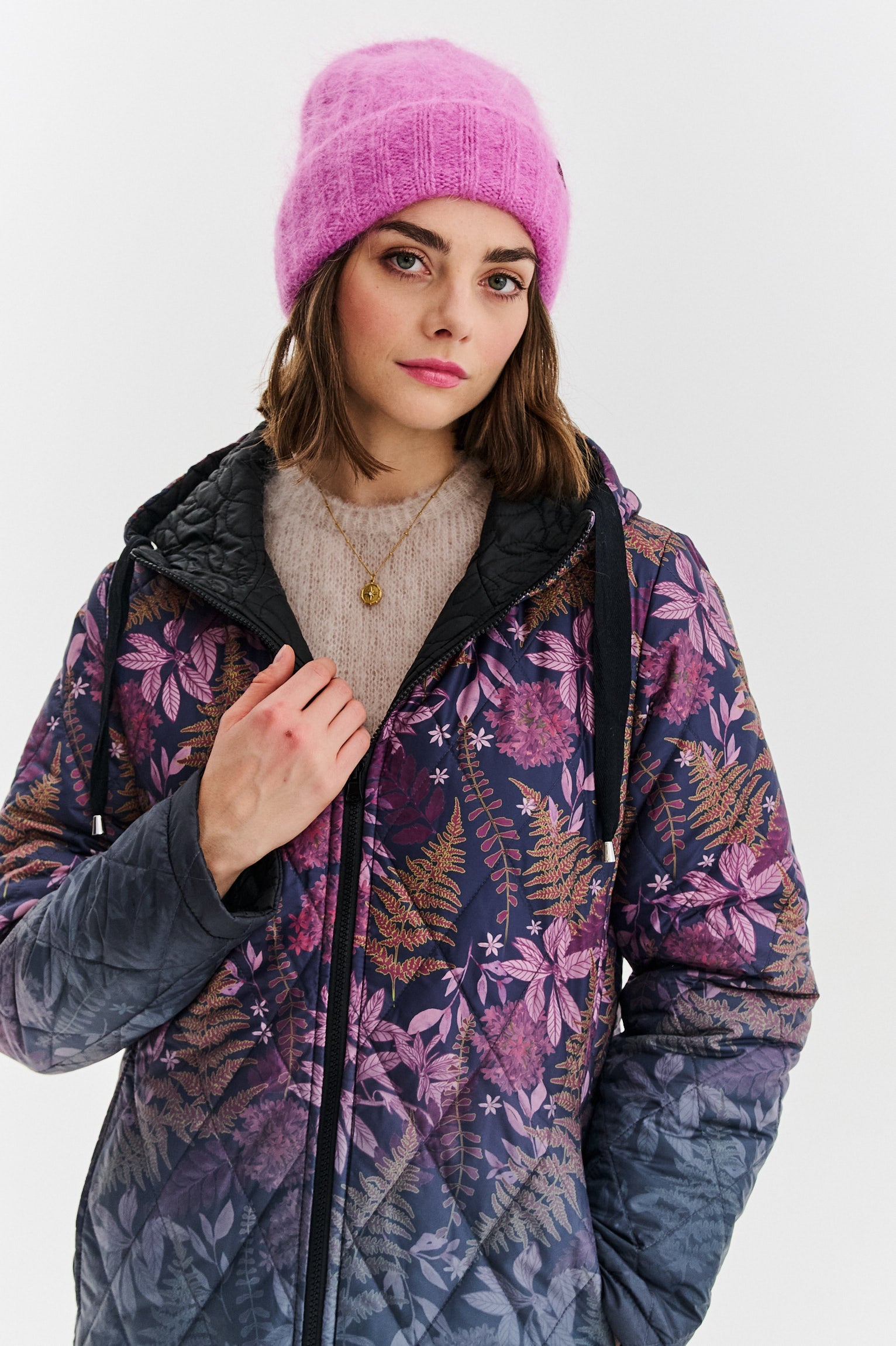 Fern Flower reversible coat – NAOKO-STORE.com