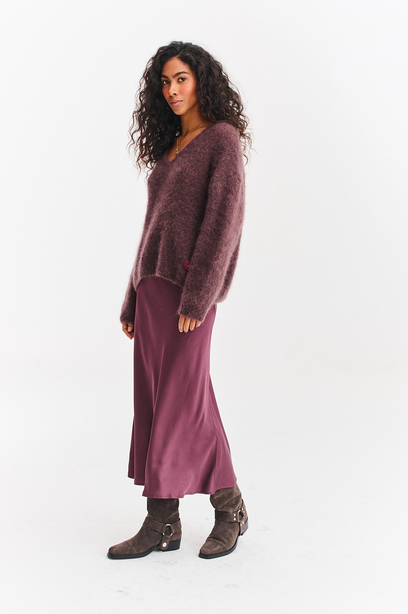 Brown Mirage mohair sweater
