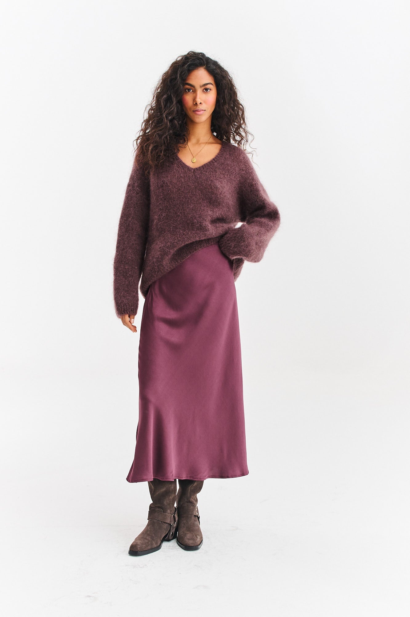 Brown Mirage mohair sweater