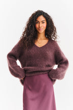Brown Mirage mohair sweater