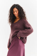 Brown Mirage mohair sweater
