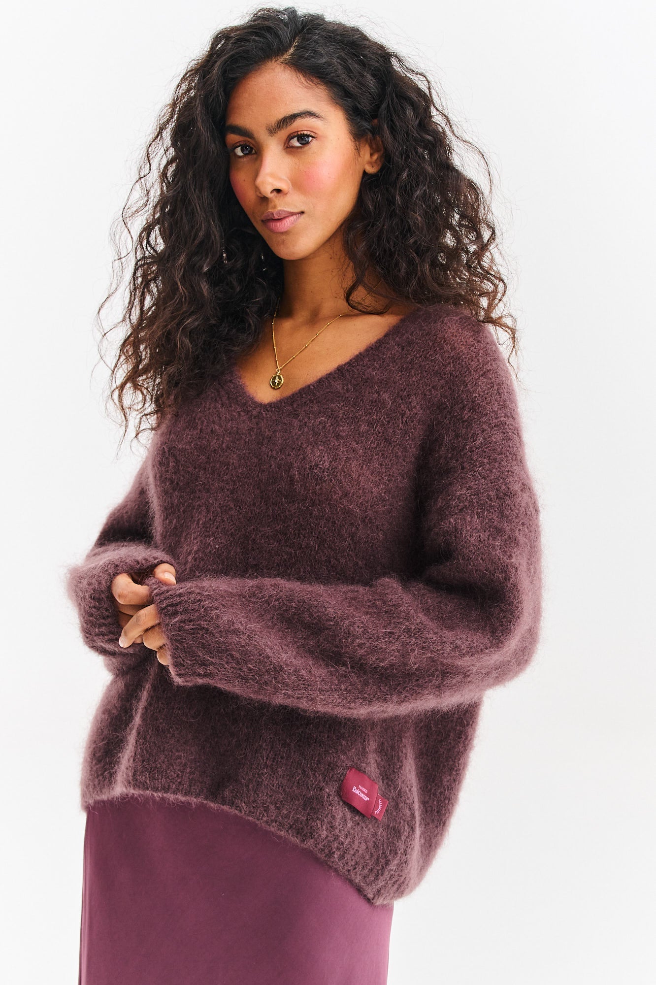 Brown Mirage mohair sweater