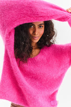 Pink Thunder Mohair-Pullover