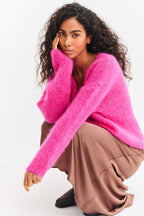 Pink Thunder Mohair-Pullover