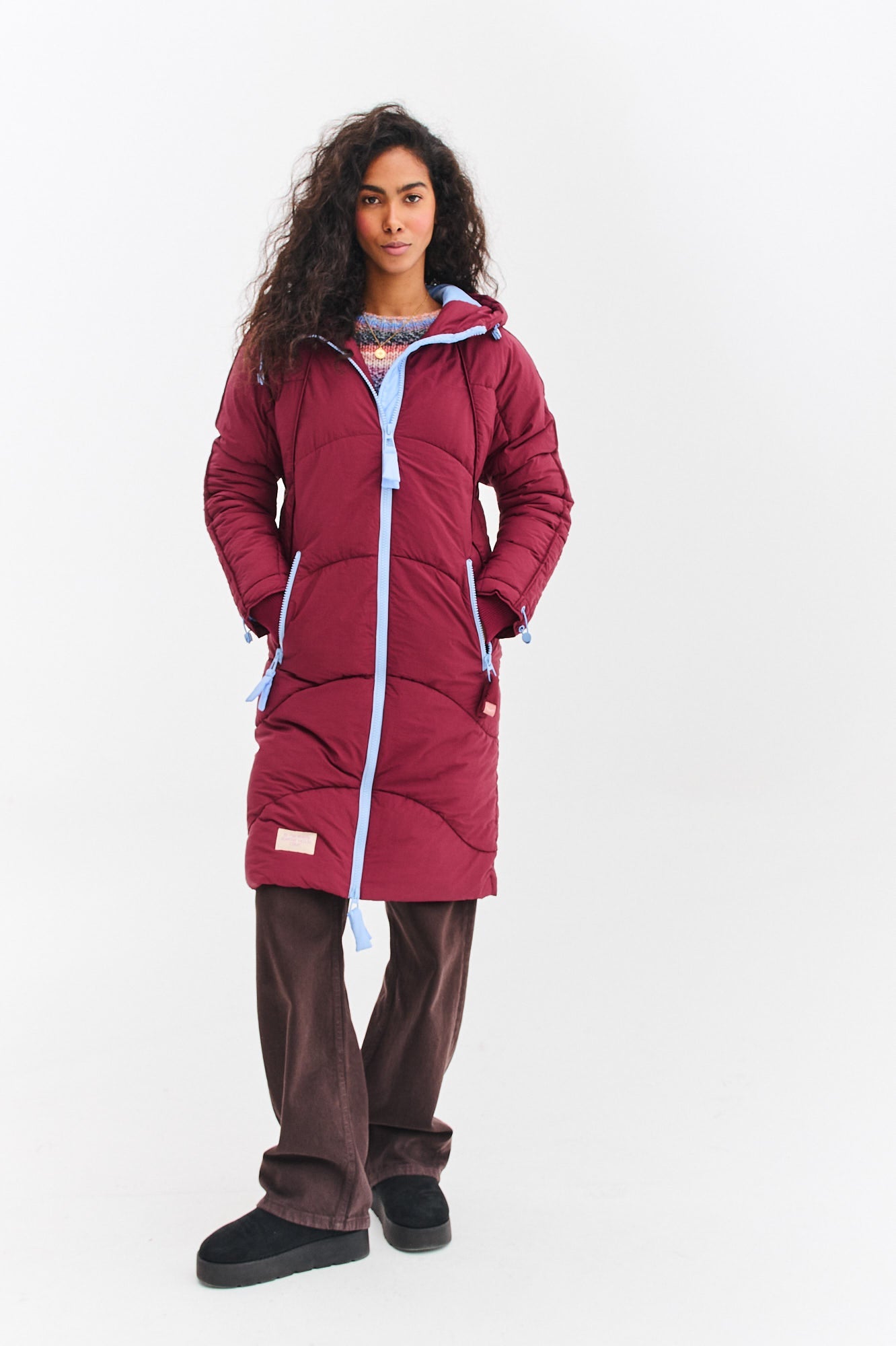 Chaqueta larga de invierno Montreal Skyline Rouge
