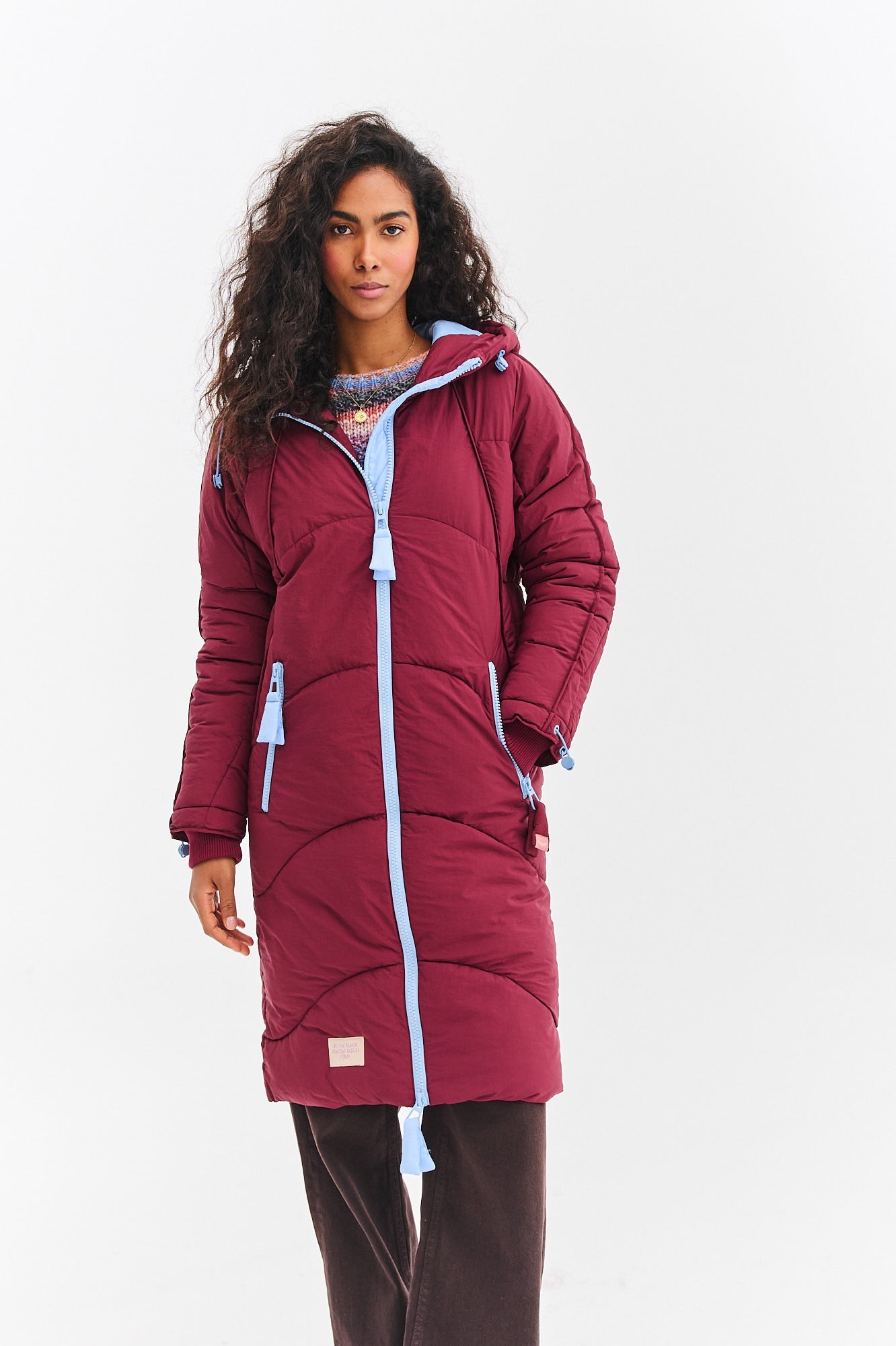 Chaqueta larga de invierno Montreal Skyline Rouge