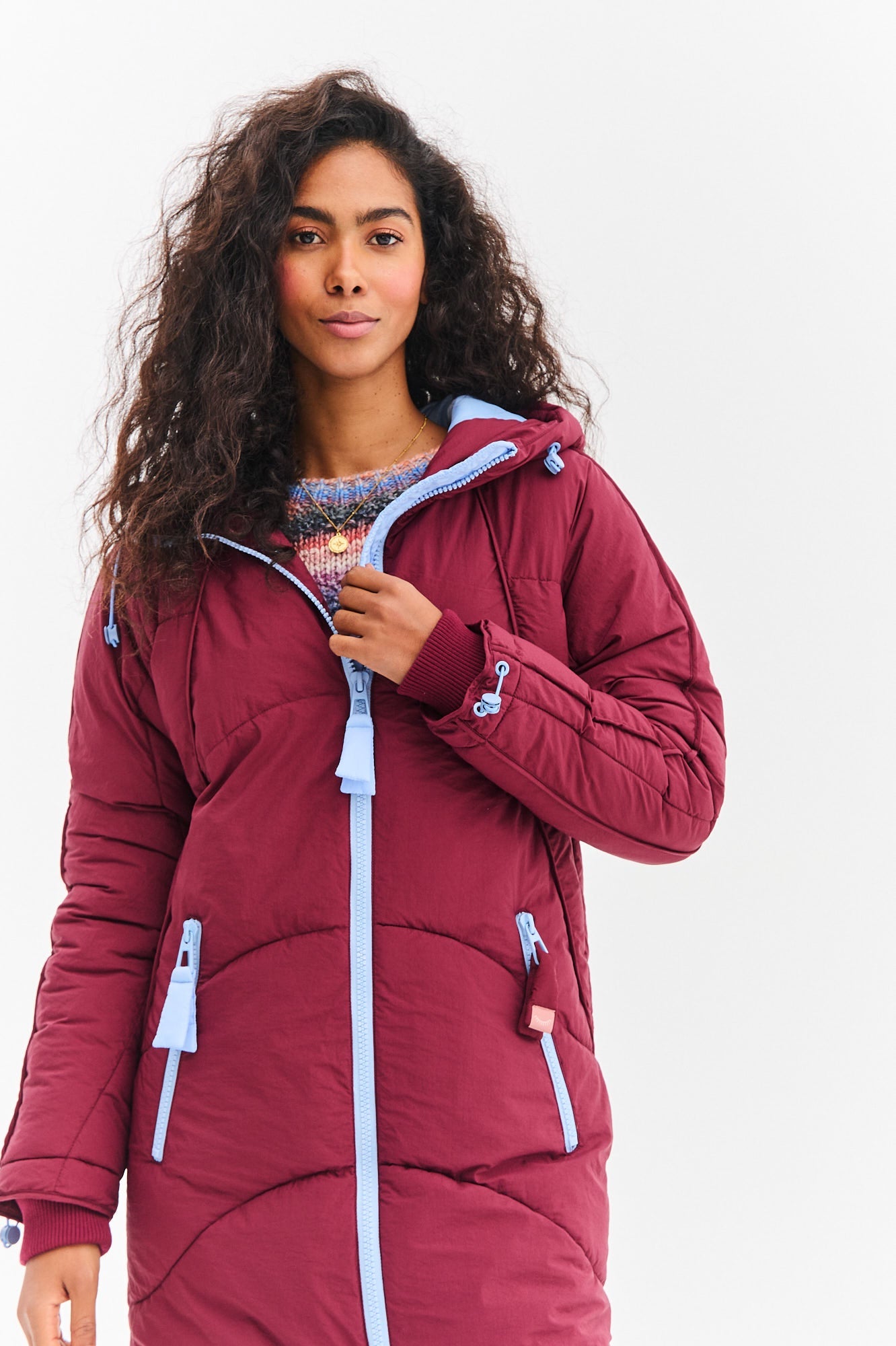 Chaqueta larga de invierno Montreal Skyline Rouge