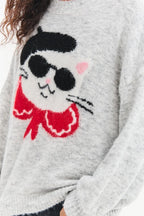 Französischer Purrfect Pullover