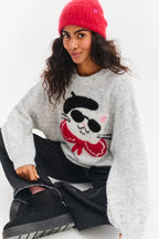 Französischer Purrfect Pullover