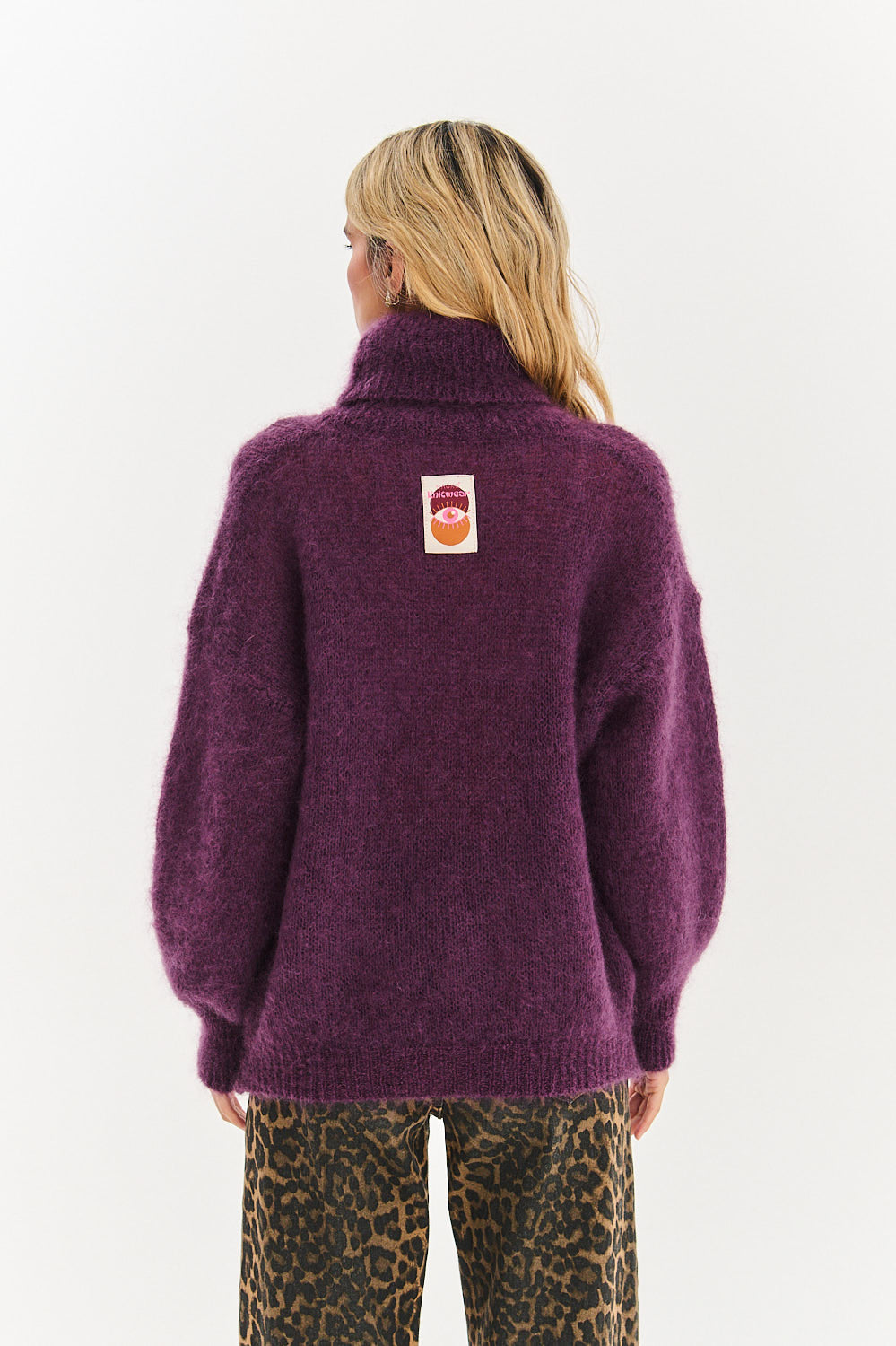 Nocturne turtleneck mohair sweater