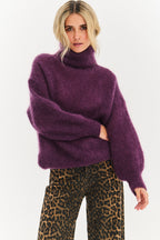 Nocturne turtleneck mohair sweater