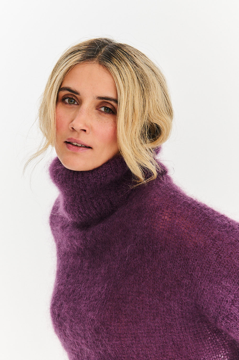 Nocturne turtleneck mohair sweater