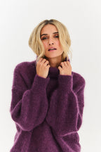 Nocturne turtleneck mohair sweater