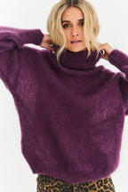 Nocturne turtleneck mohair sweater