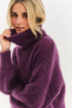 Nocturne turtleneck mohair sweater