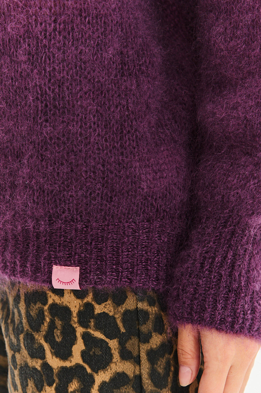 Nocturne turtleneck mohair sweater