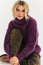 Nocturne turtleneck mohair sweater