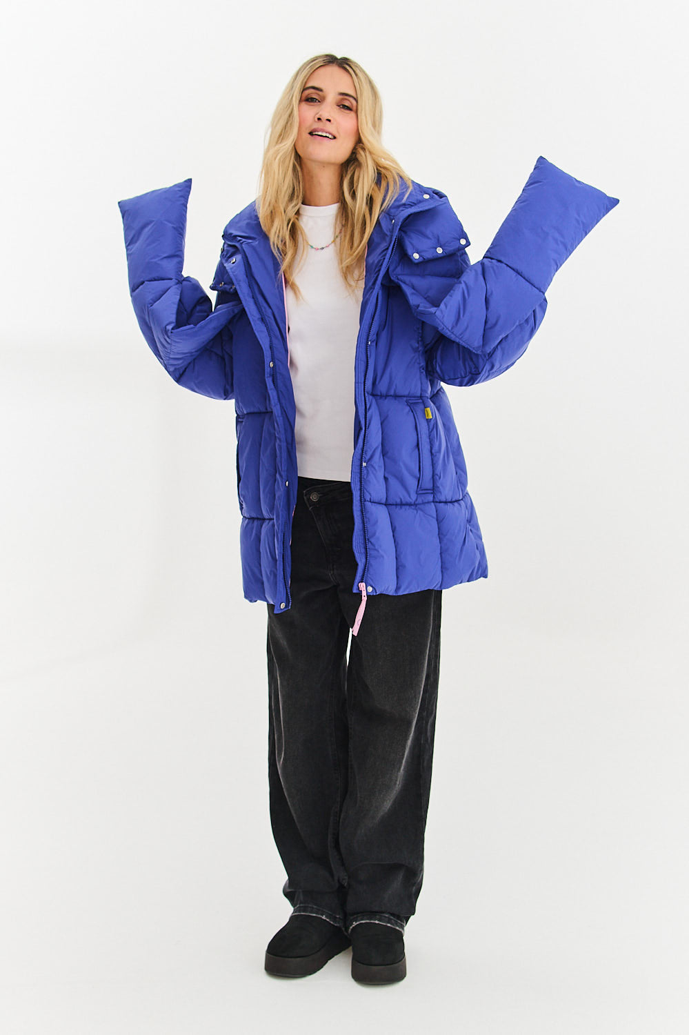 Veste d'hiver rebondissante saphir orageux